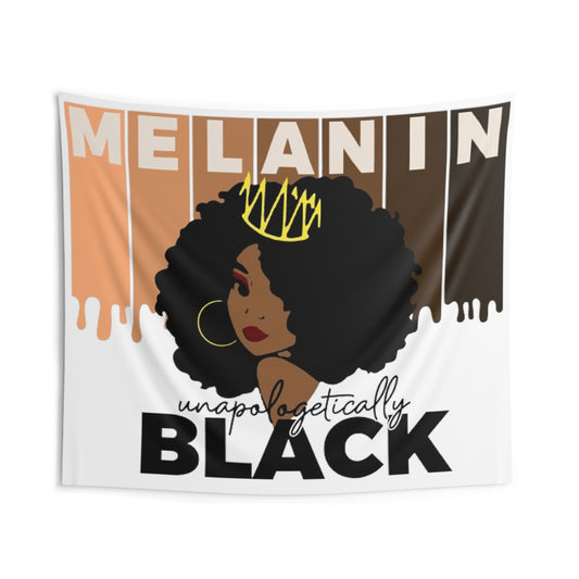 Unapologetically Drippin' Melanin Tapestry
